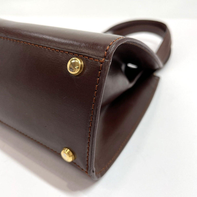 CELINE Handbag F/03 2WAY Vintage leather Brown Women Used - JP-BRANDS.com