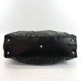 GUCCI Handbag 189867 Bamboo 2Way leather black Women Used - JP-BRANDS.com