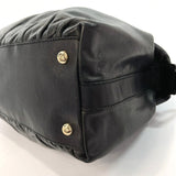 GUCCI Handbag 189867 Bamboo 2Way leather black Women Used - JP-BRANDS.com