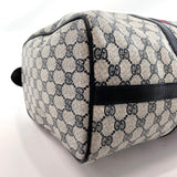 Gucci, Bags, Vintage Gucci Mini Boston Handbag Sherry Line Canvas Leather  322517
