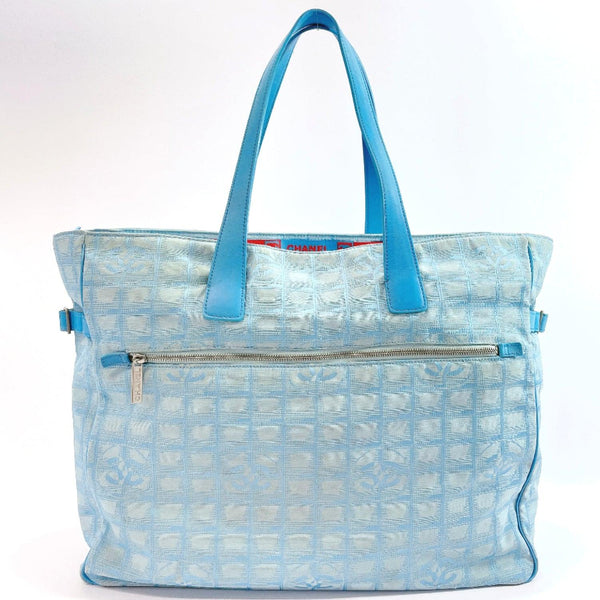 CHANEL Tote Bag New Travel Line TGM canvas blue Women Used - JP-BRANDS.com