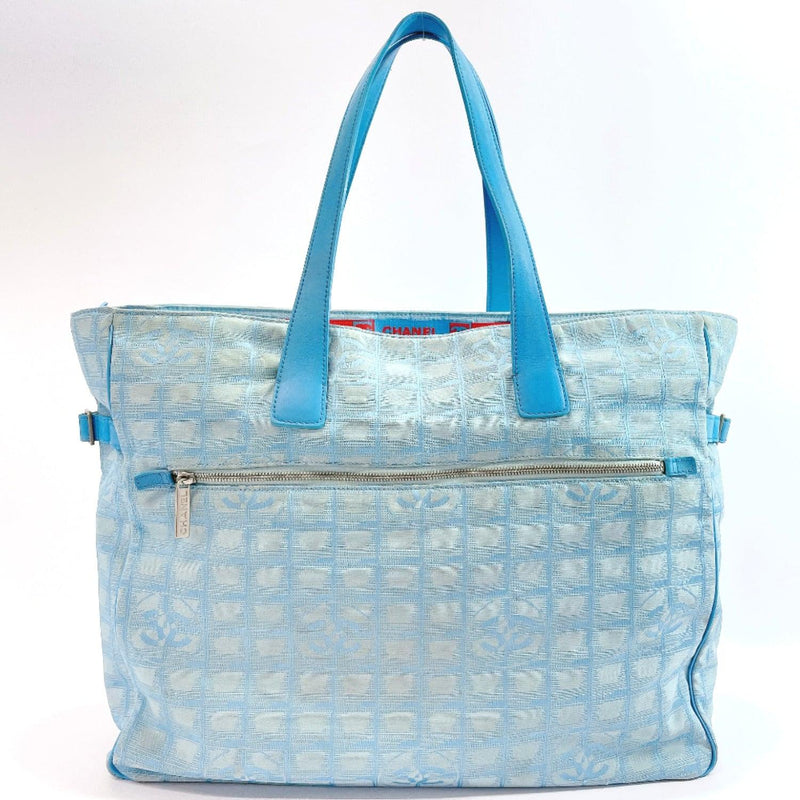 CHANEL Tote Bag New Travel Line TGM canvas blue Women Used –