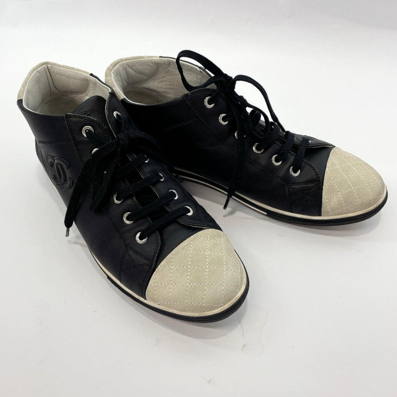 AUTHENTIC CHANEL G36717 Loafer CC Mark Leather shoes Bordeaux 0070