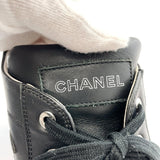 CHANEL sneakers COCO Mark leather Black white mens Used - JP-BRANDS.com