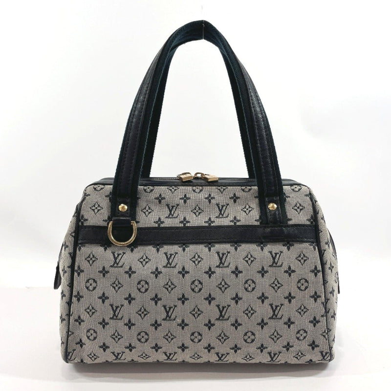 Louis Vuitton Monogram Leather Small Shopper Bag Black