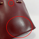CARTIER Handbag Must Line leather/Gold Hardware Bordeaux Women Used - JP-BRANDS.com