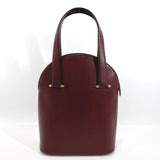 CARTIER Handbag Must Line leather/Gold Hardware Bordeaux Women Used - JP-BRANDS.com
