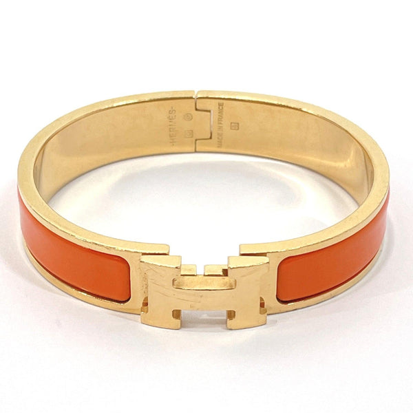 HERMES bracelet Click crack metal Orange gold □O Women Used - JP-BRANDS.com