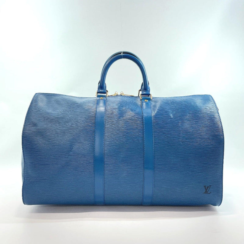 LOUIS VUITTON Boston bag M42975 Keepall 45 Epi Leather blue mens Used - JP-BRANDS.com