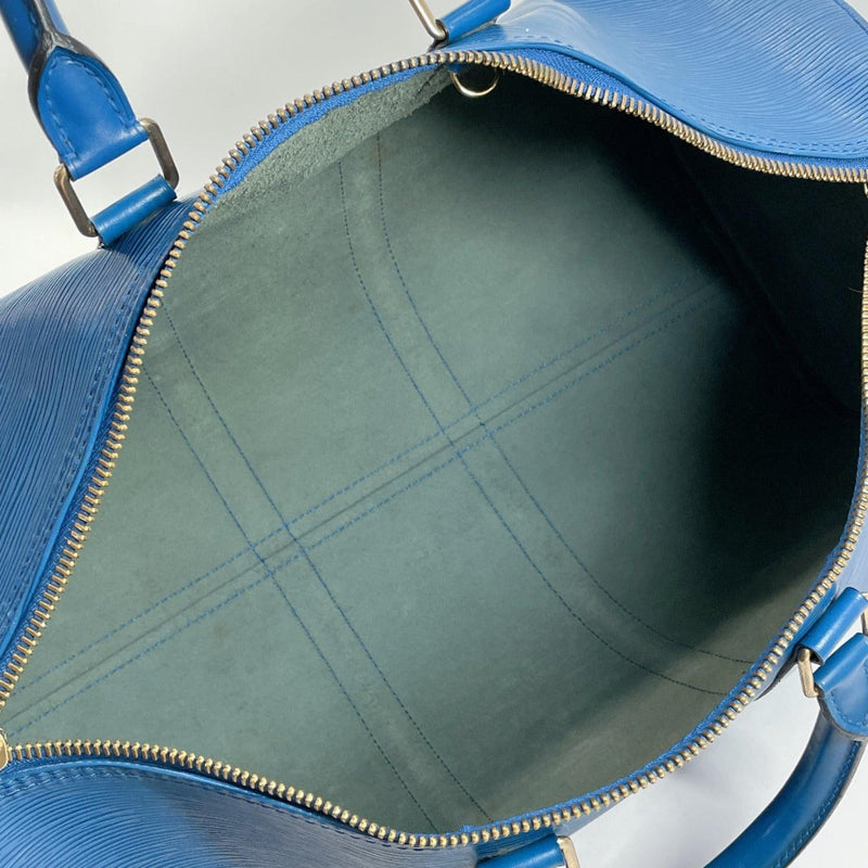 LOUIS VUITTON Keepall 45 Travel Hand Bag Epi Leather Blue France