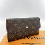 LOUIS VUITTON purse M61217 Portefeiulle International Monogram canvas Brown Women Used - JP-BRANDS.com