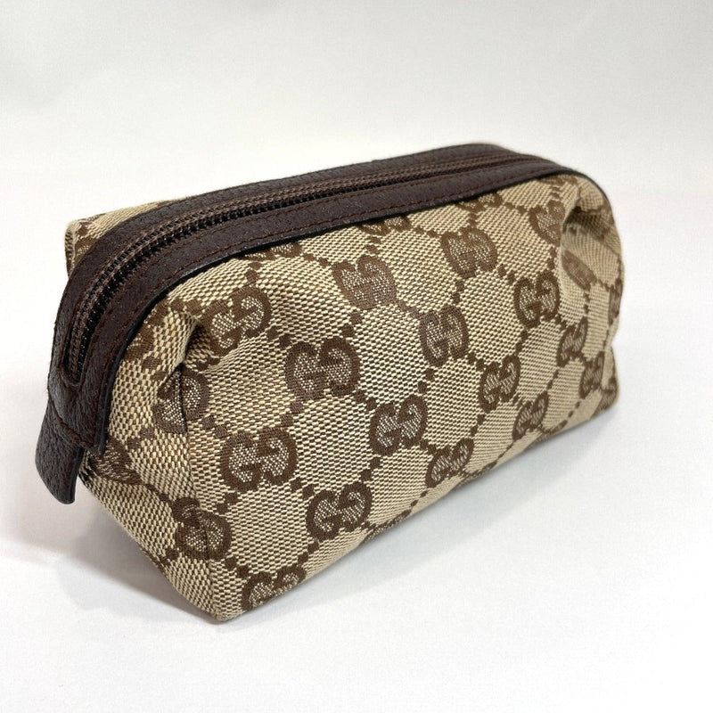 GUCCI Pouch 29596 GG canvas Brown Women Used - JP-BRANDS.com