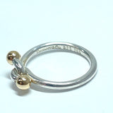 TIFFANY&Co. Ring Love knot Silver925/K18 yellow gold 12 Silver gold Women Used