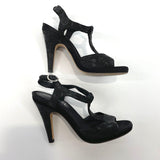 CHANEL Sandals A G27567 Nylon/leather black Women Used - JP-BRANDS.com