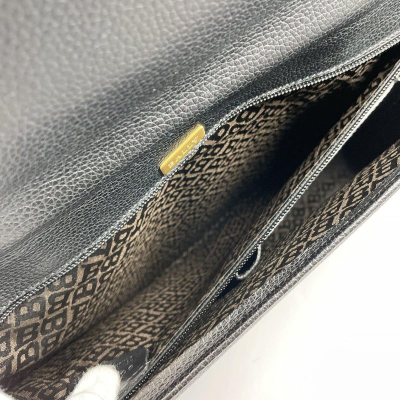 BALLY Business bag 2way leather black Gold Hardware mens Used - JP-BRANDS.com