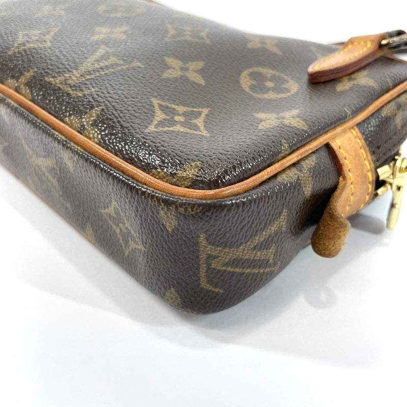 LOUIS VUITTON Shoulder Bag M51828 Marly Bandriere Monogram canvas Brown Women Used