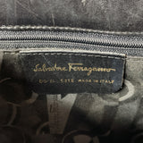 Salvatore Ferragamo Shoulder Bag vintage leather black Women Used
