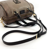 LOEWE Handbag Mini Boston 2Way leather Brown Dark brown Women Used - JP-BRANDS.com