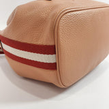 BALLY Shoulder Bag 2WAY drawtring leather pink Women Used - JP-BRANDS.com