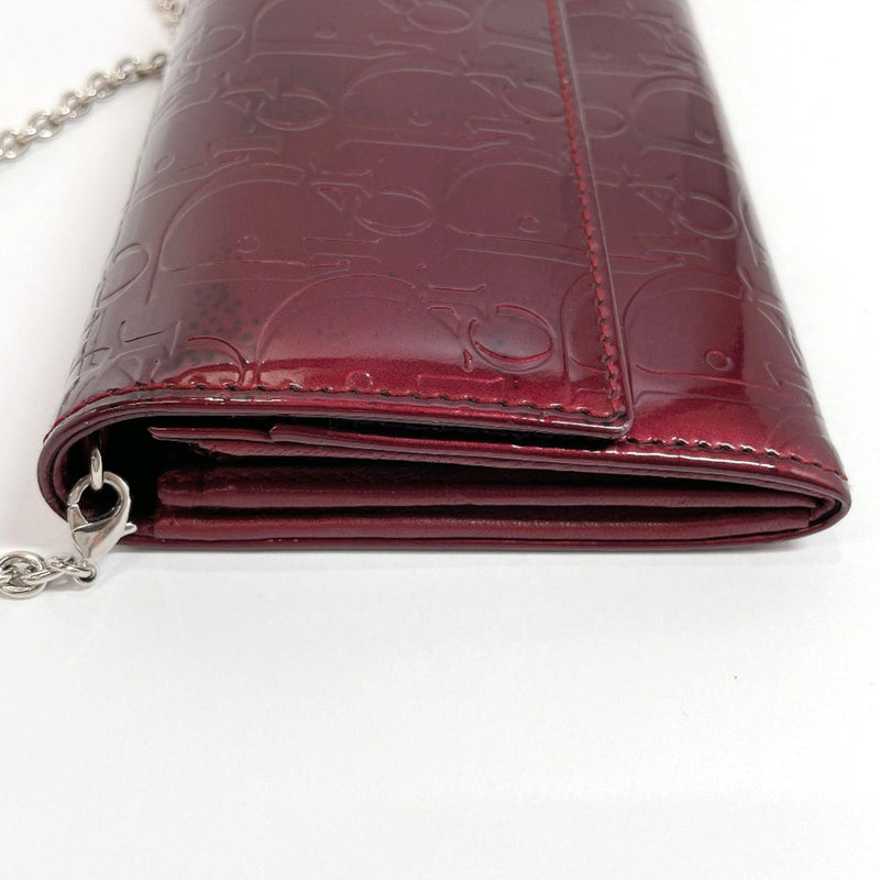 Used in Japan Bag] Prada Wine Red Silk Pouch