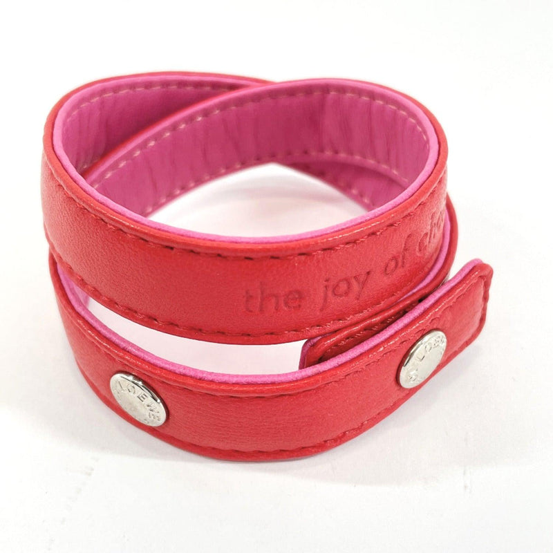 LOEWE bracelet the joy of choice leather Red pink Women Used - JP-BRANDS.com
