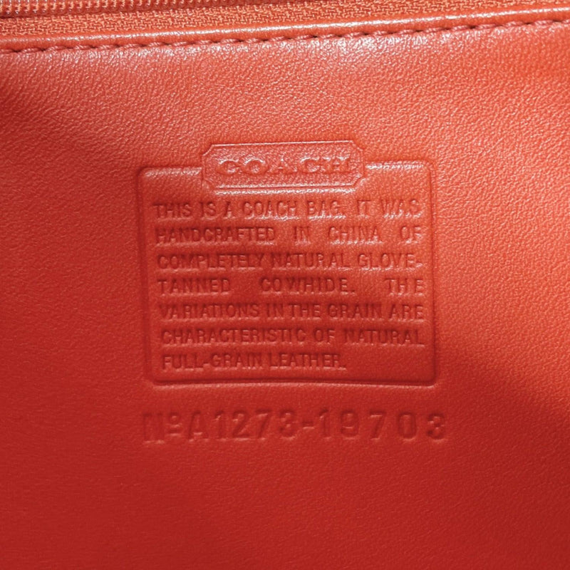 COACH Shoulder Bag 19703 Old coach vintage Grain leather Orange Women –