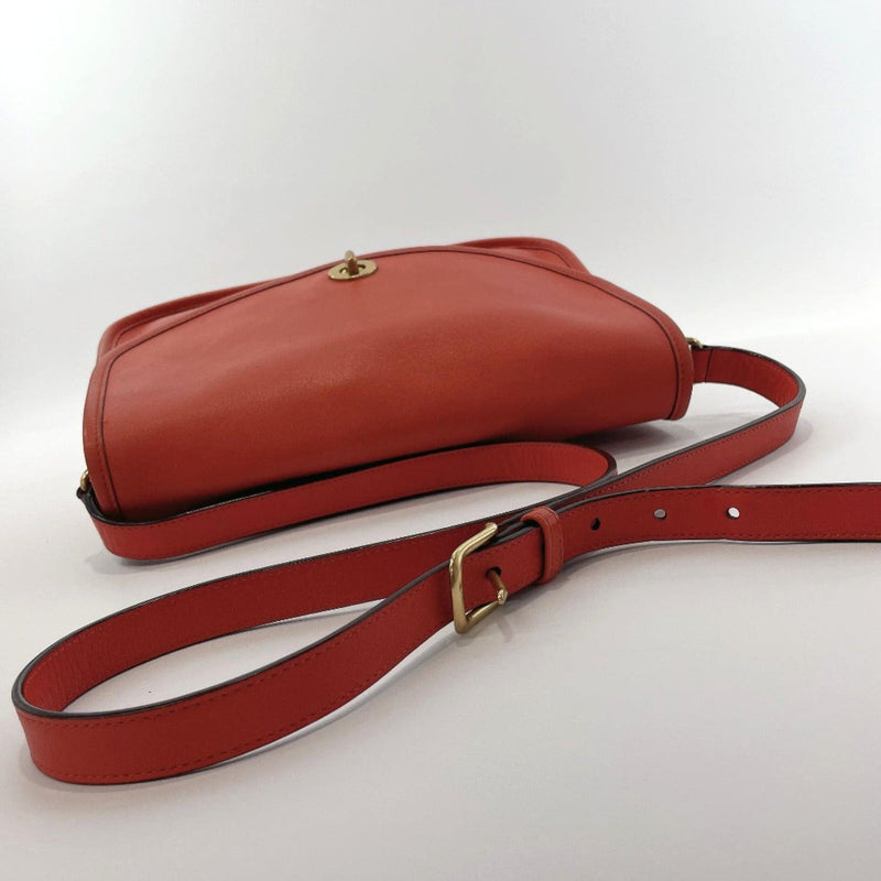 COACH Shoulder Bag 19703 Old coach vintage Grain leather Orange Women –