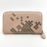 BOTTEGAVENETA purse Zip Around leather pink Silver Women Used - JP-BRANDS.com