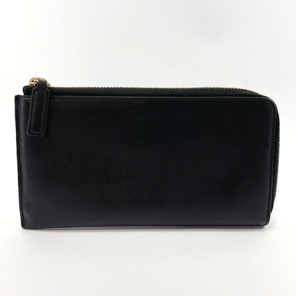 GUCCI purse 573116 L-shaped fastener leather black Women Used - JP-BRANDS.com