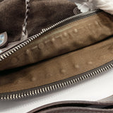 MIUMIU Shoulder Bag Suede/leather Dark brown Women Used