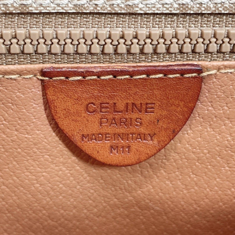 CELINE Shoulder Bag M11 vintage Macadam PVC beige Women Used –
