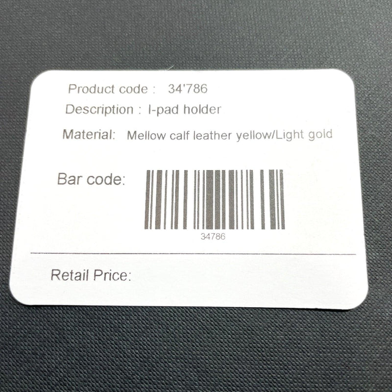BVLGARI Other accessories 34786 iPad iPad Air Holder leather yellow unisex New - JP-BRANDS.com