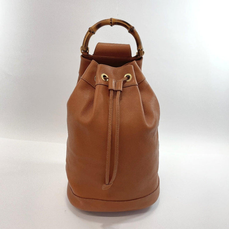 GUCCI Shoulder Bag 003.2113.0036 Bamboo leather Brown Women Used - JP-BRANDS.com