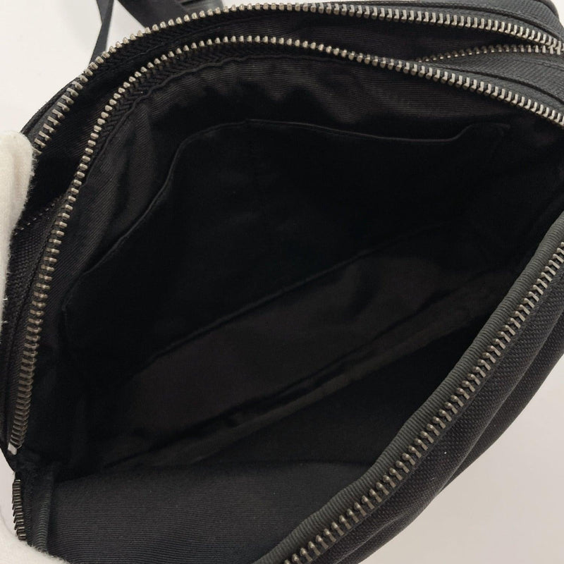COACH bam bag C5386 bam bag Signature canvas/leather Black mens Used –