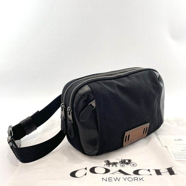 COACH bam bag F37813 bam bag Nylon Black mens Used - JP-BRANDS.com