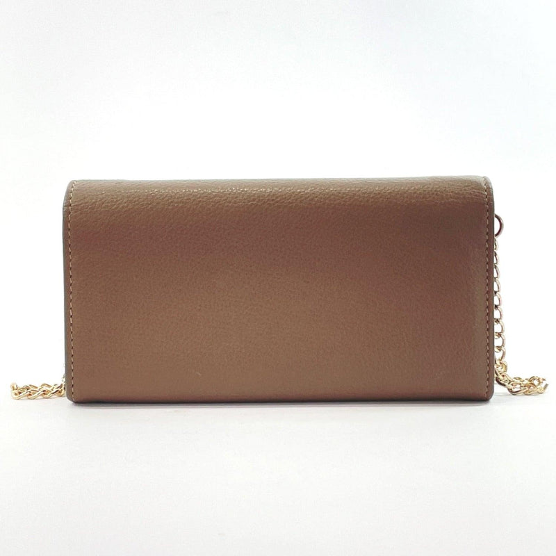 JIMMY CHOO purse Chain wallet leather Gurege Women Used - JP-BRANDS.com