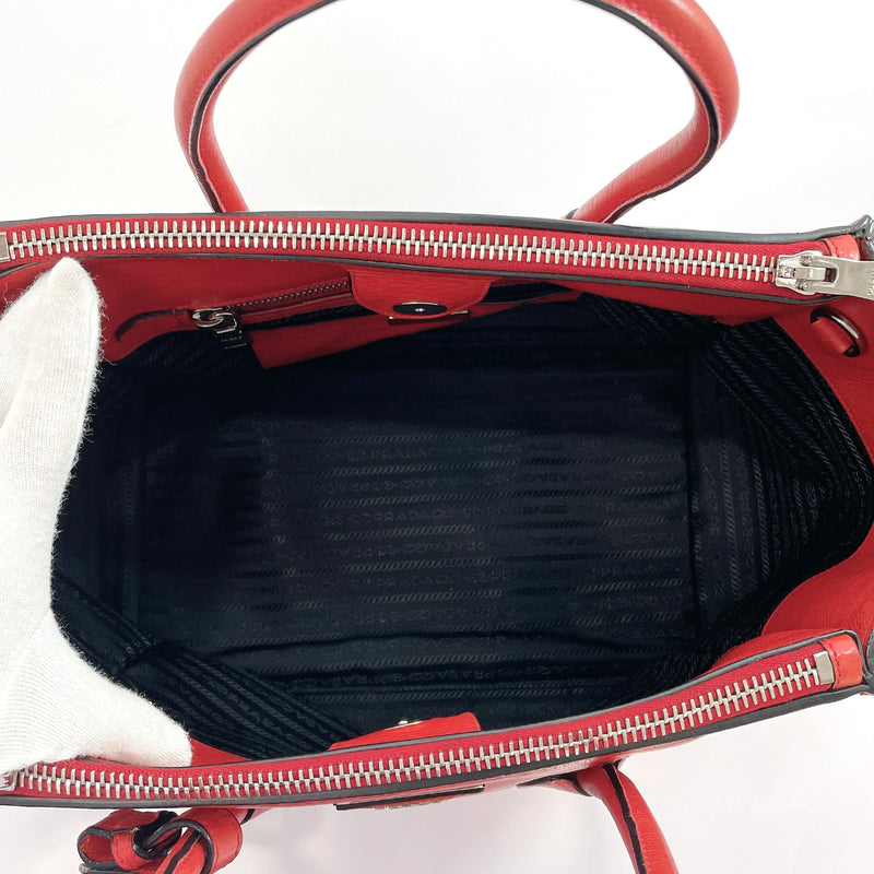 PRADA Tote Bag leather Red Women Used
