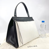 CELINE Handbag Edge medium leather white Black Women Used - JP-BRANDS.com
