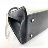 CELINE Handbag Edge medium leather white Black Women Used - JP-BRANDS.com