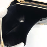 LOUIS VUITTON wallet M91828 Compact zip leather/Suhari Black Women Used