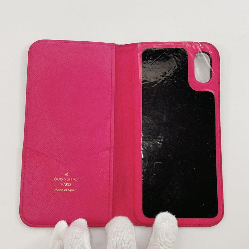 LOUIS VUITTON Other accessories M63444 iPhone X, XS case Folio Monogra –