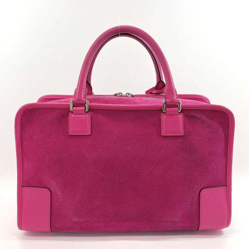 LOEWE Handbag 061401 Amazona 36 Suede pink Women Used - JP-BRANDS.com