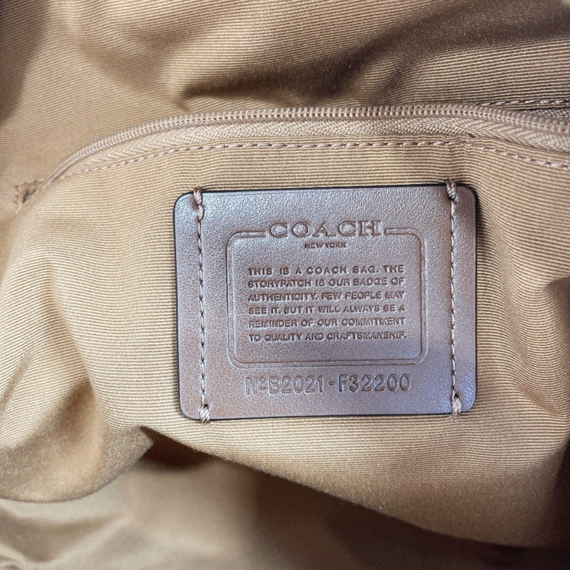 COACH Backpack Daypack F32200 Signature PVC beige Women Used - JP-BRANDS.com