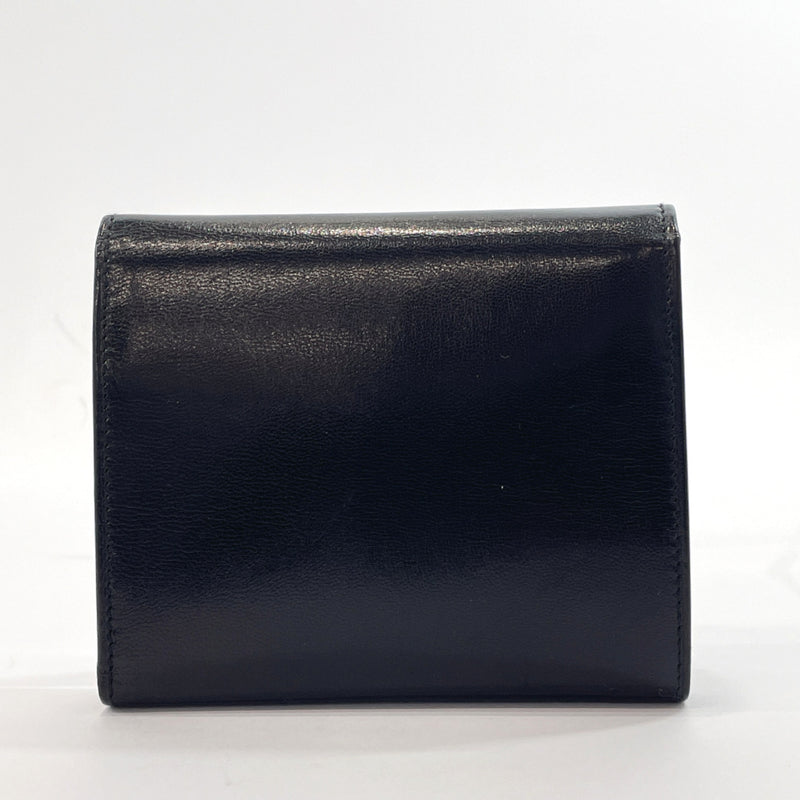 Salvatore Ferragamo Tri-fold wallet AQ-229582 Gancini vintage leather Black Women Used
