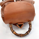 GUCCI Backpack Daypack 003.58.0016 Bamboo leather/Bamboo Brown Women Used - JP-BRANDS.com
