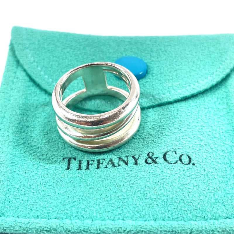 TIFFANY&Co. Ring Wave triple Silver925 10 Silver Women Used