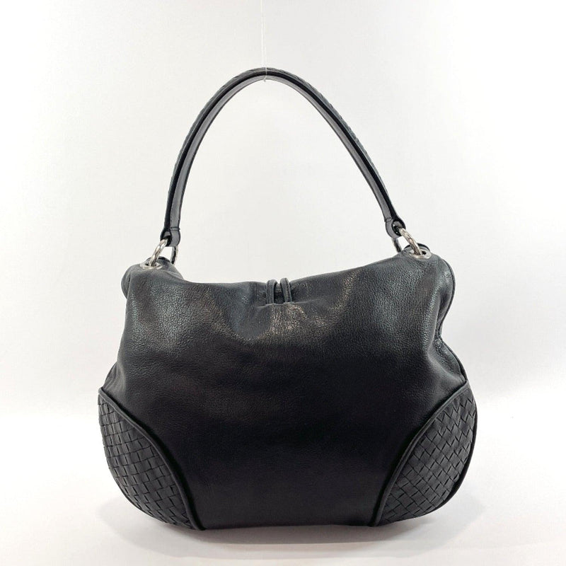 BOTTEGAVENETA Shoulder Bag 145683 V3052 1000 Intrecciato leather Black Women Used - JP-BRANDS.com