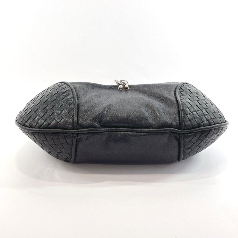 BOTTEGAVENETA Shoulder Bag 145683 V3052 1000 Intrecciato leather Black Women Used - JP-BRANDS.com