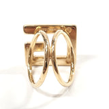 GUCCI scarf ring metal gold Women Used