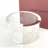 LOUIS VUITTON Bangle M92198 Night clubber GM Synthetic resin/metal Silver clear Women Used - JP-BRANDS.com